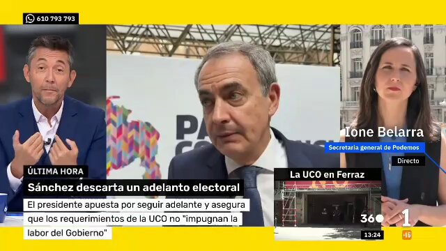 Ione Belarra dice (con la boca pequeña) que Podemos apoyaría una moción de censura contra Pdro Snchz.