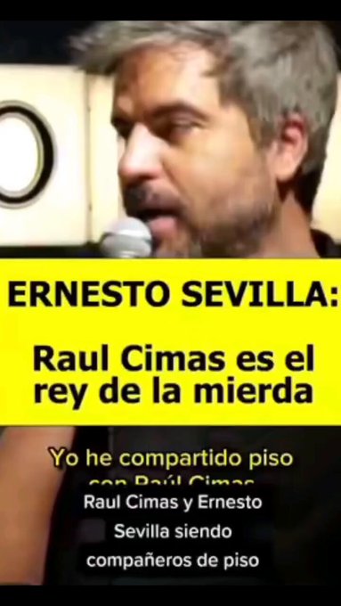 Ernesto Sevilla hablando de cuando compartió piso con Raúl Cimas: "No he visto una cocina así en mi vida".