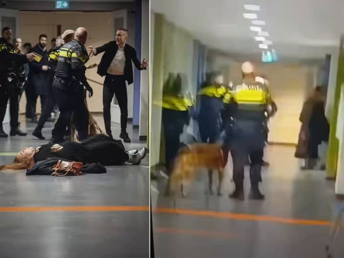 Un policía lanza al suelo a una mujer embarazada y su marido, al ver que su mujer embarazada caía al suelo, ataca al policía sin dudar ni un segundo.