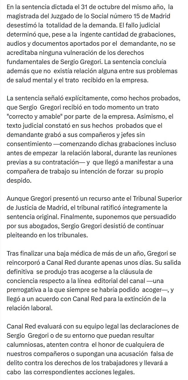 Sergio Gregori sobre las grabaciones que tiene hablando con Pablo Iglesias: "¿Grabé a mi jefe? Por supuesto que sí. De hecho, poco lo hice".