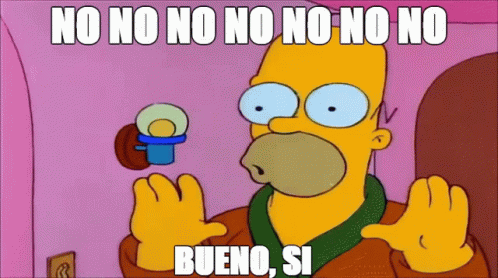 No hombre no...
