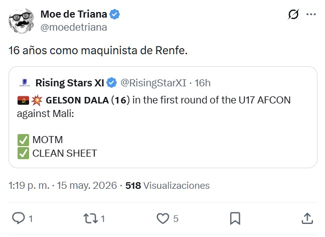 Se supone que este sujeto tiene 16 años.