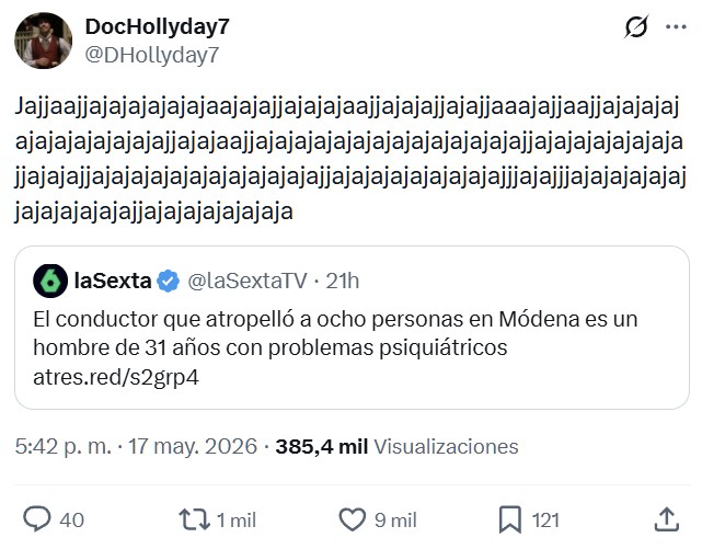 Hay una epidemia de "atropellitis aguda"