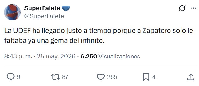 La UDEF ha llegado justo a tiempo.