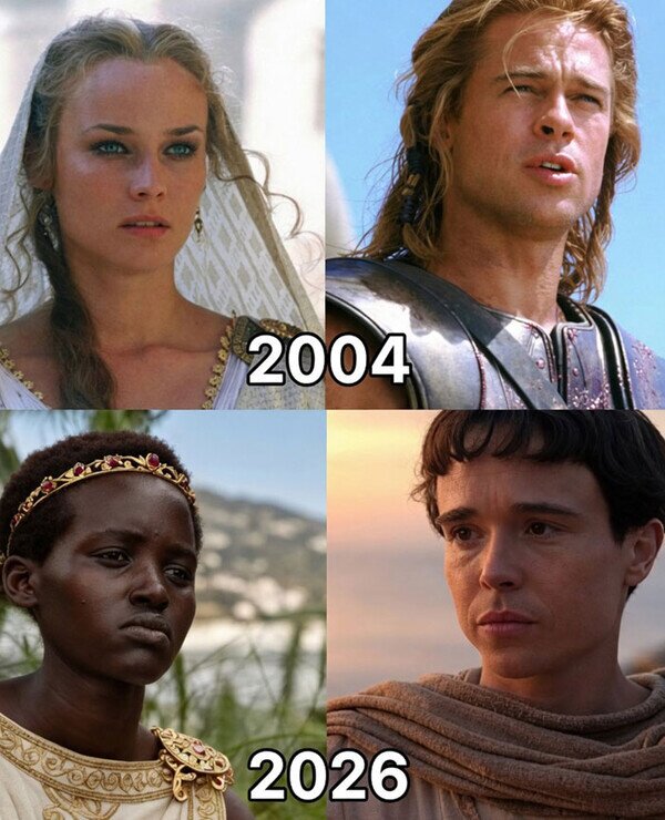 La evolución de Helena y Aquiles de Troya
