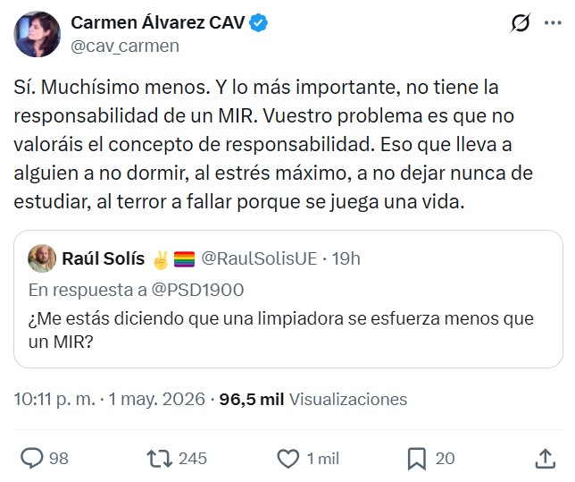 En 2026 hay gente diciendo de manera NO IRÓNICA que un trabajador del McDonald's debería cobrar lo mismo que un médico.