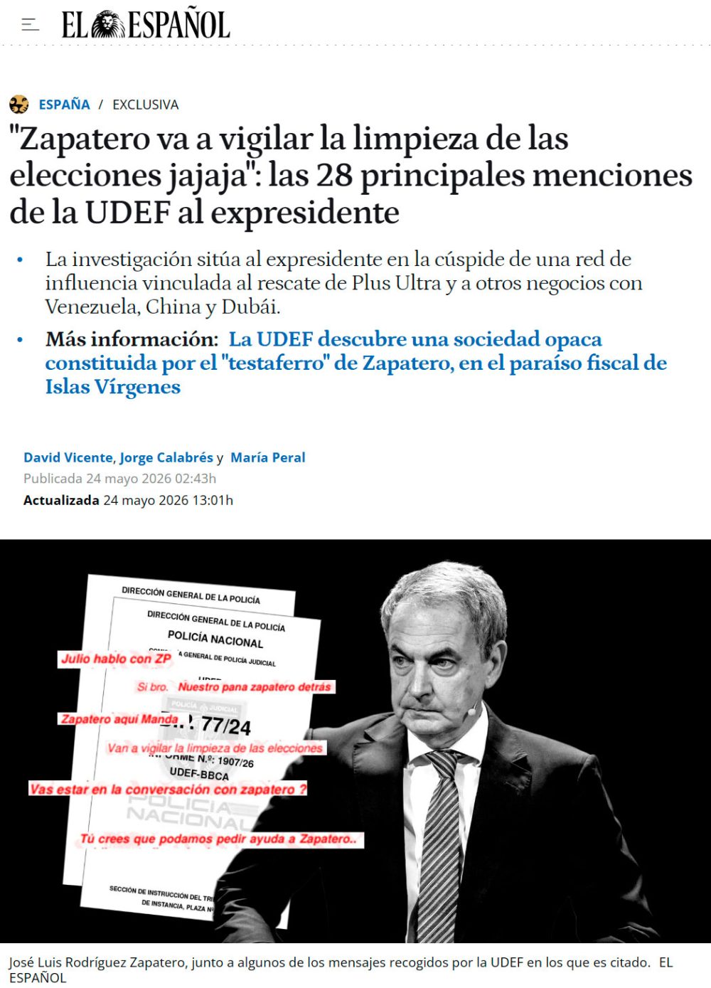 Mientras Zapatero pedía “la mayor legitimidad posible para las elecciones” y “reconocer el resultado ganase quien ganase”, su testaferro no podía evitar partirse de risa: “Va a vigilar la limpieza de las elecciones jajaja”.