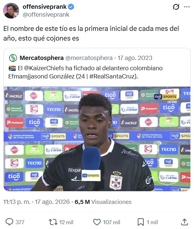 Un nombre... original.