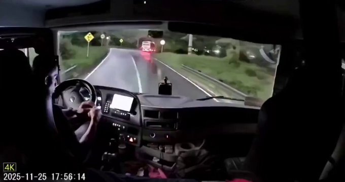 Intentaron atacar al camionero ecuatoriano equivocado.