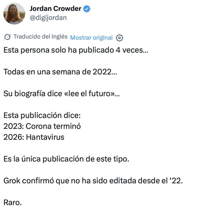 Mirad la fecha de este tuit.