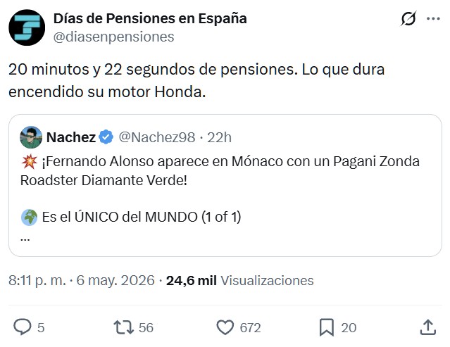 Fernando Alonso aparece en Mónaco con un Pagani Zonda Roadster Diamante Verde, único en el mundo, valorado en 10 millones.