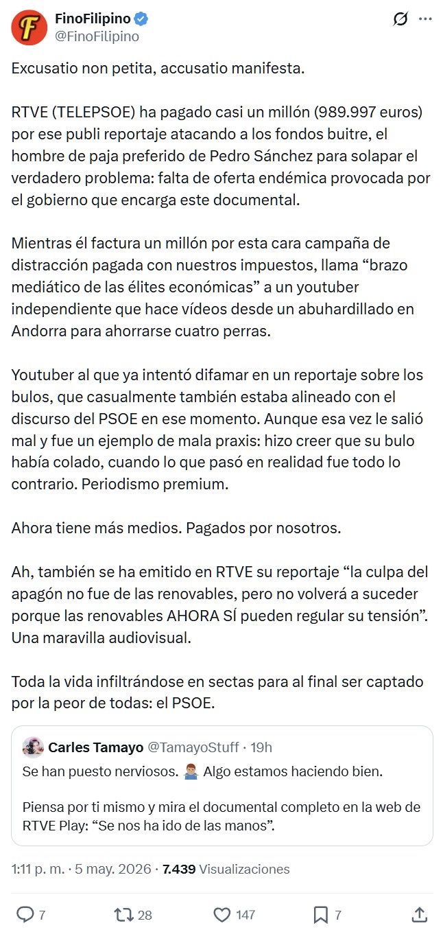 Carles Tamayo contesta a UTBH y Juan Ramón Rallo: "Parece que soy una herramienta del PSOE".