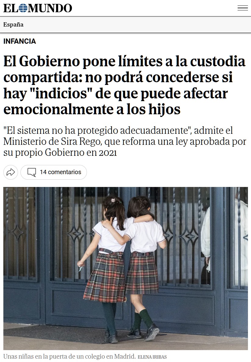 Ya no será necesaria una denuncia o una condena, con "indicios" será suficiente para arrebatarle la custodia al padre.