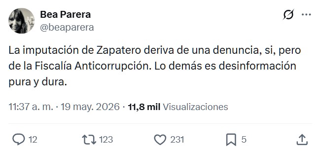 Reacciones a la imputación de Zapatero.