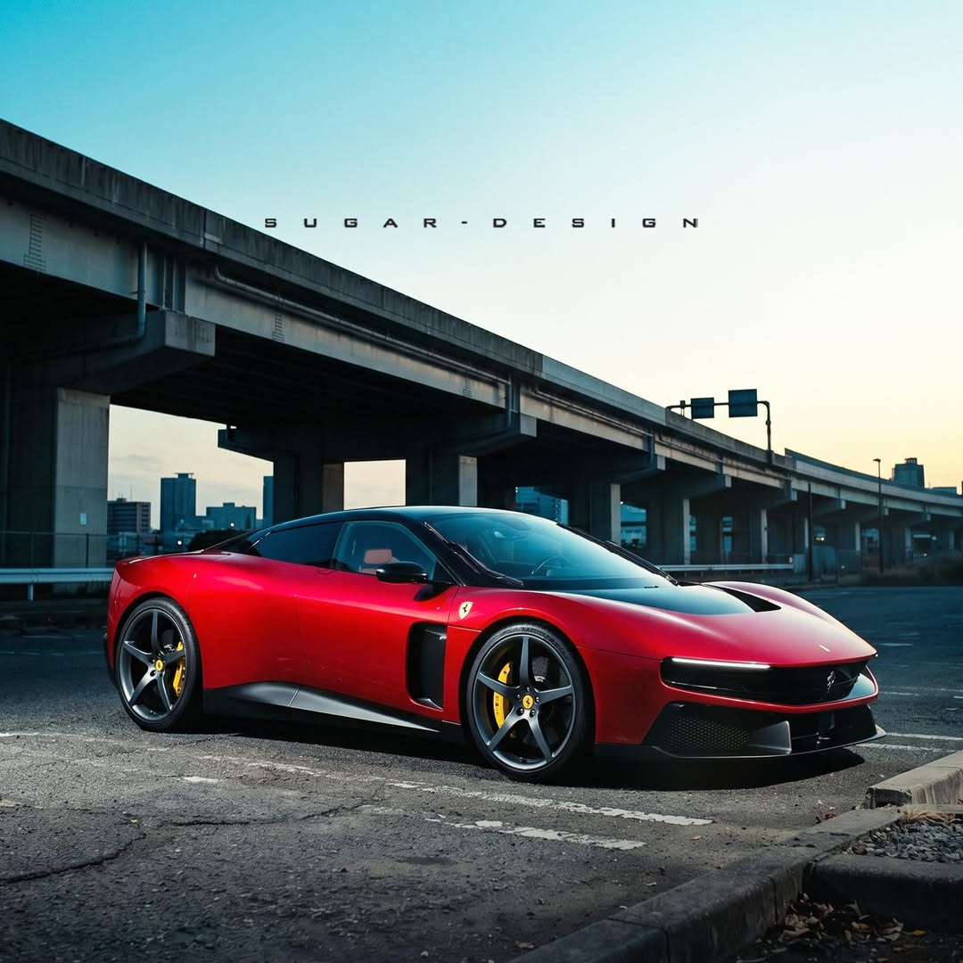 El diseñador Sugar Design ha arreglado el Ferrari Luce.