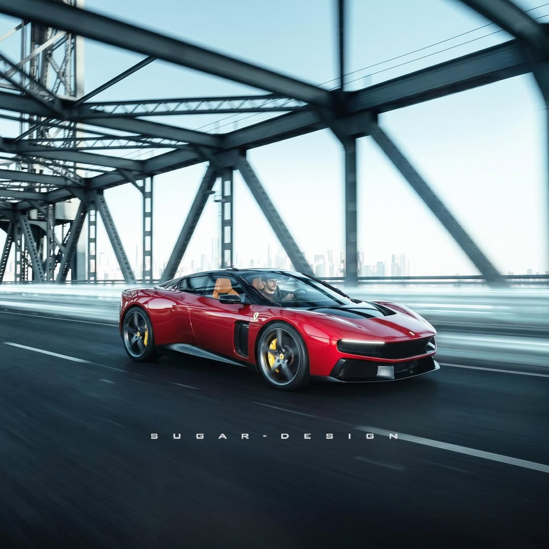 El diseñador Sugar Design ha arreglado el Ferrari Luce.