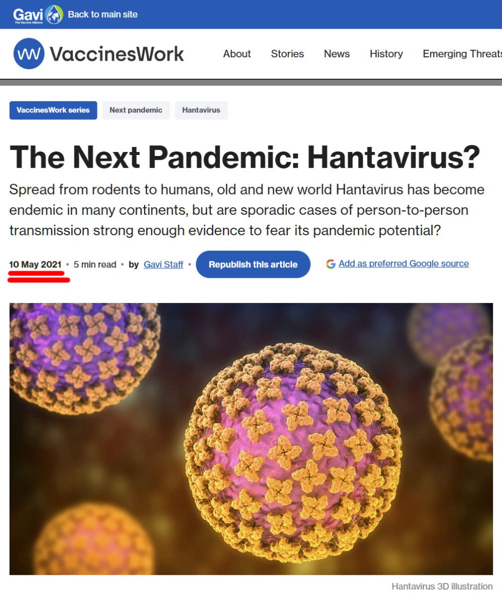 La próxima pandemia: ¿Hantavirus?