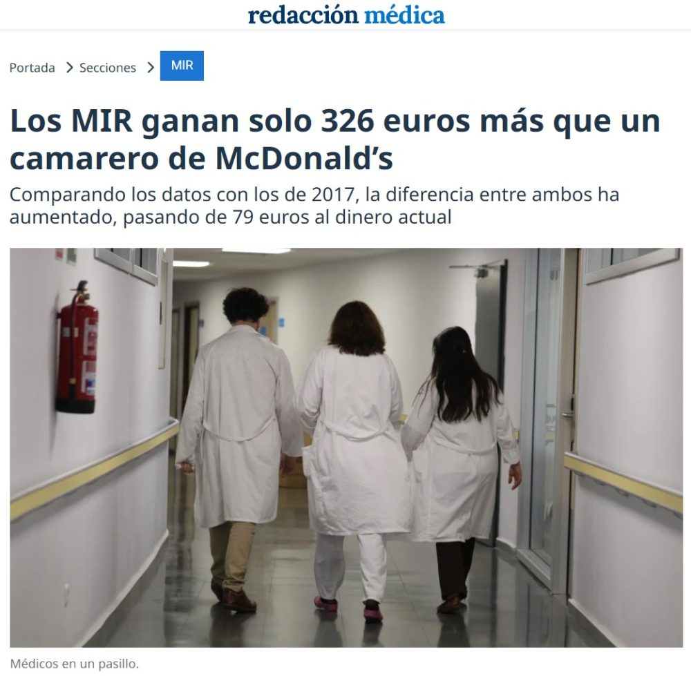 En 2026 hay gente diciendo de manera NO IRÓNICA que un trabajador del McDonald's debería cobrar lo mismo que un médico.