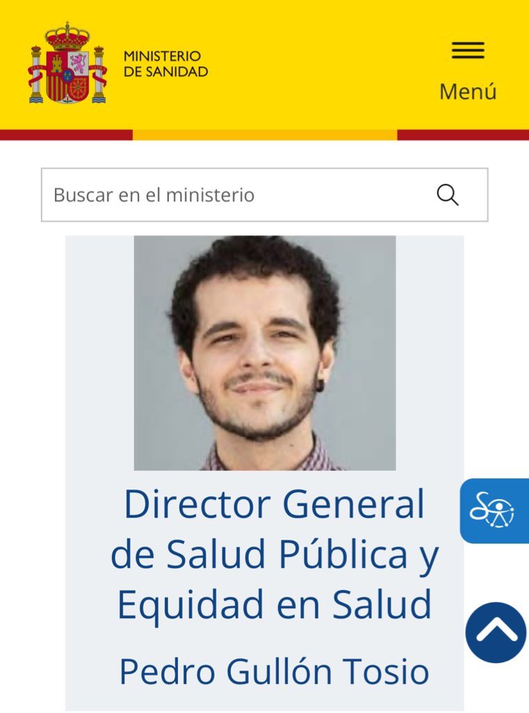 La reacción del Director General de Salud Pública cuando cree que ya nadie le está viendo.
