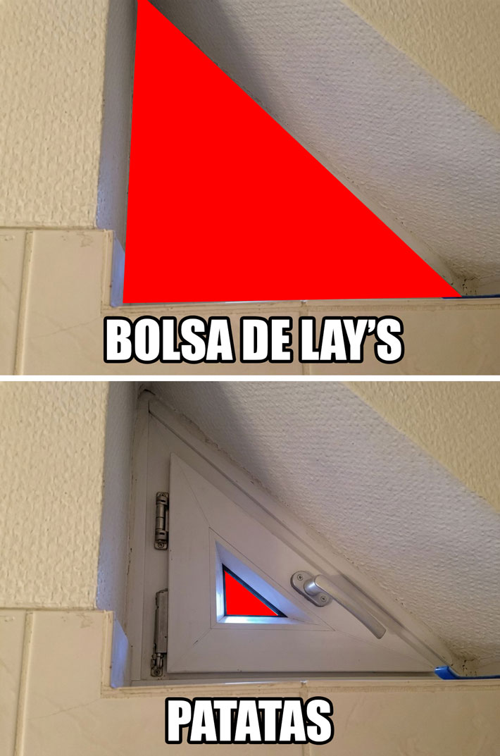 Los fotones entran en fila india por esta ventana.