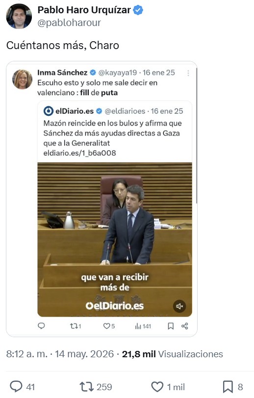 "Me niego rotundamente a normalizar que se llame HDP al Presidente del Gobierno"