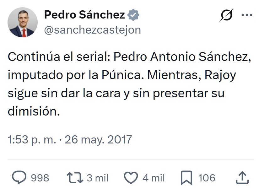 Pedro Sánchez, comprometido con la corrupción.