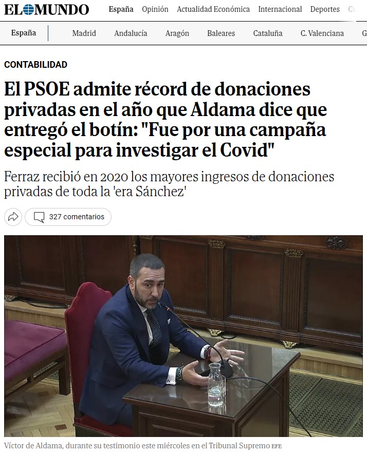 Donde hay donaciones hay corrupción.