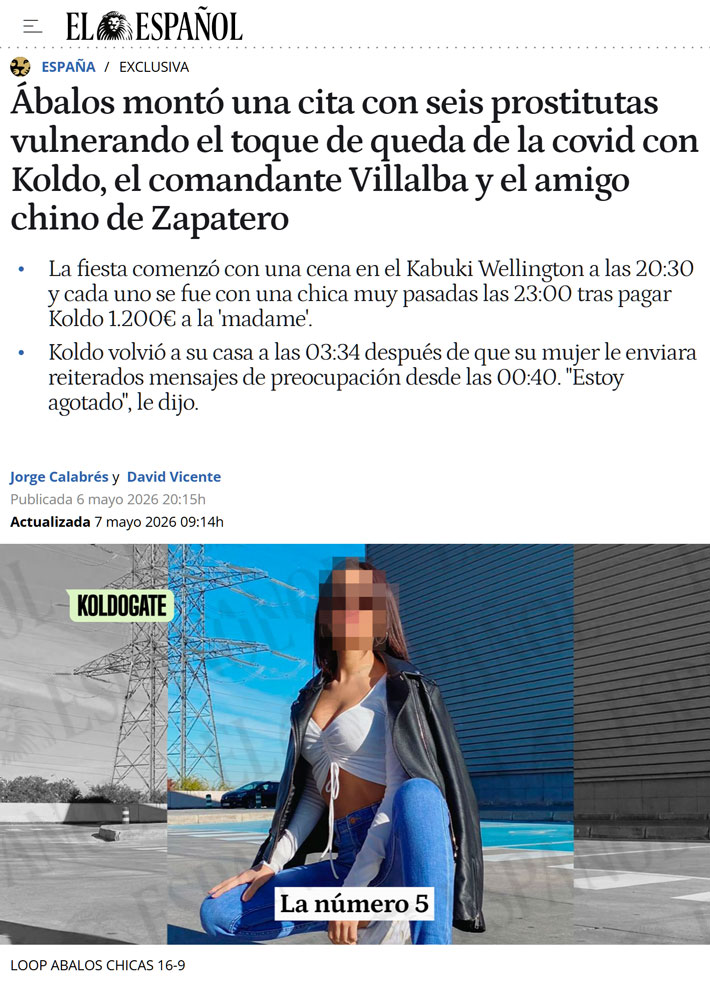 Ábalos se lo montó con 6 sobrinas durante el confinamiento.