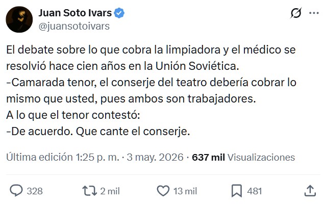 El debate del "clasismo" en los salarios es tan fácil de rebatir como la teoría valor-trabajo de Marx.