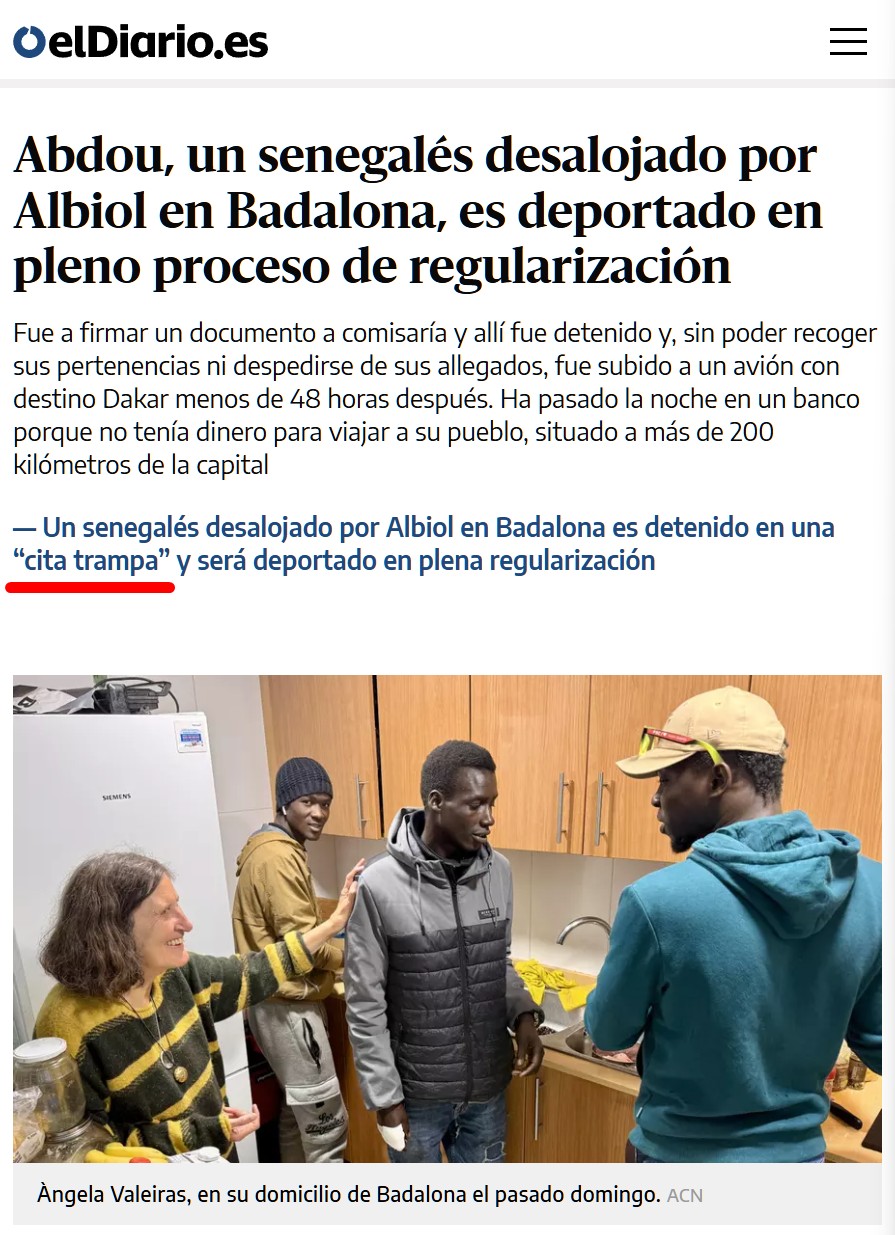 "Ven aquí tal día a tal hora que te voy a regularizar" -> DIRECTO A DAKAR