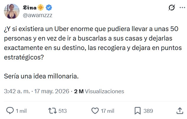 Si existiera un Uber enorme...