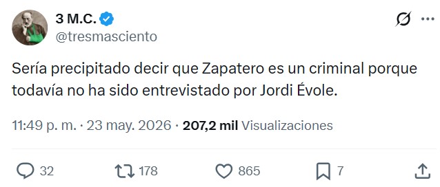 Zapatero hablando con Jordi Évole sobre los que se enriquecieron durante la pandemia de 2020.