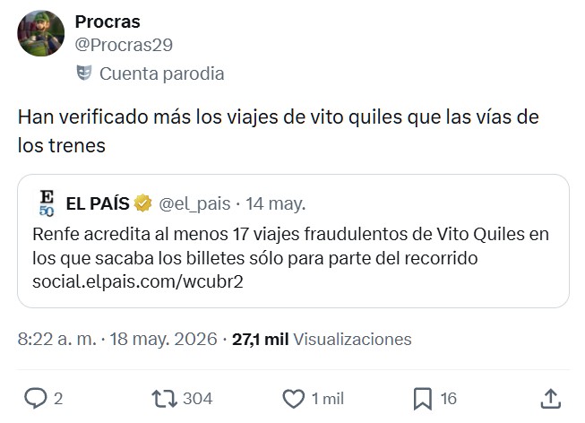 Podría parar los post por hoy porque nada va a mejorar este tuit.