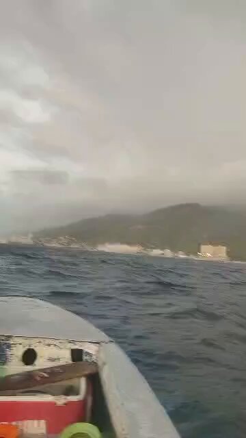 Así se vio el terremoto de Venezuela desde el mar.