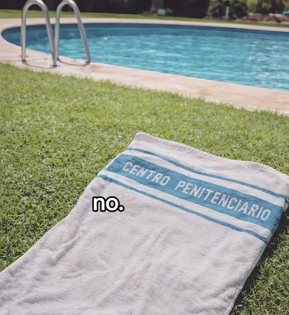 "¿No te da miedo que te roben en la piscina?"