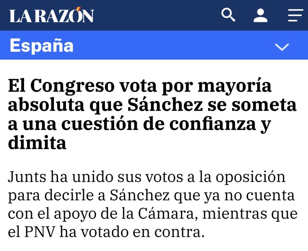 Moción de censura con munición de fogueo.