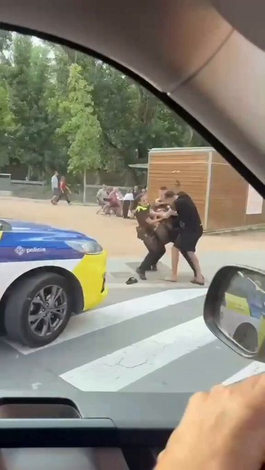 Esto sucedió ayer en Vic, Barcelona.