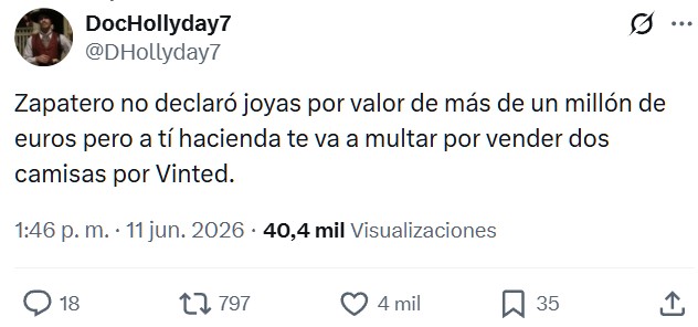 Zapatero tenía 1,3 millones en joyas en su caja fuerte.