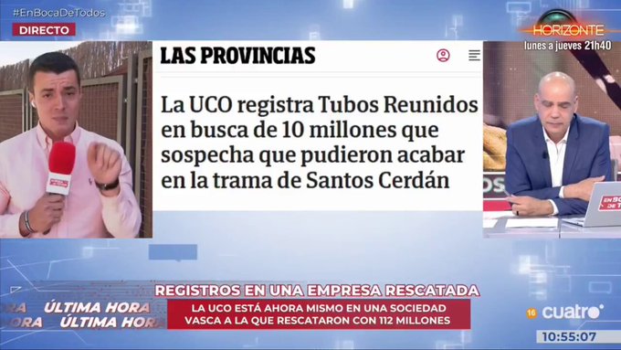 La UCO lleva a cabo un registro en Tubos Reunidos, una empresa vasca rescatada con 112 millones de euros por exigencia del PNV que ahora esta en ERE.