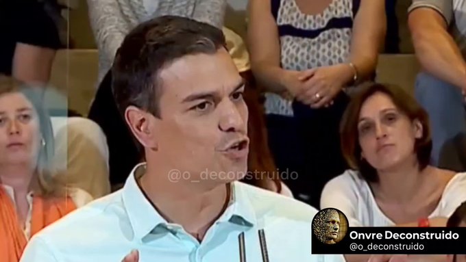 Atentos a quién tenía detrás Pdro Snchz cuando dijo que iba a "reparar España".