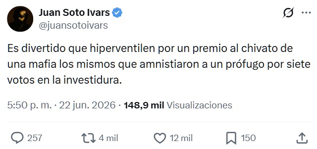 Rufián sobre Aldama: "Se libra y encima se puede quedar con la pasta".