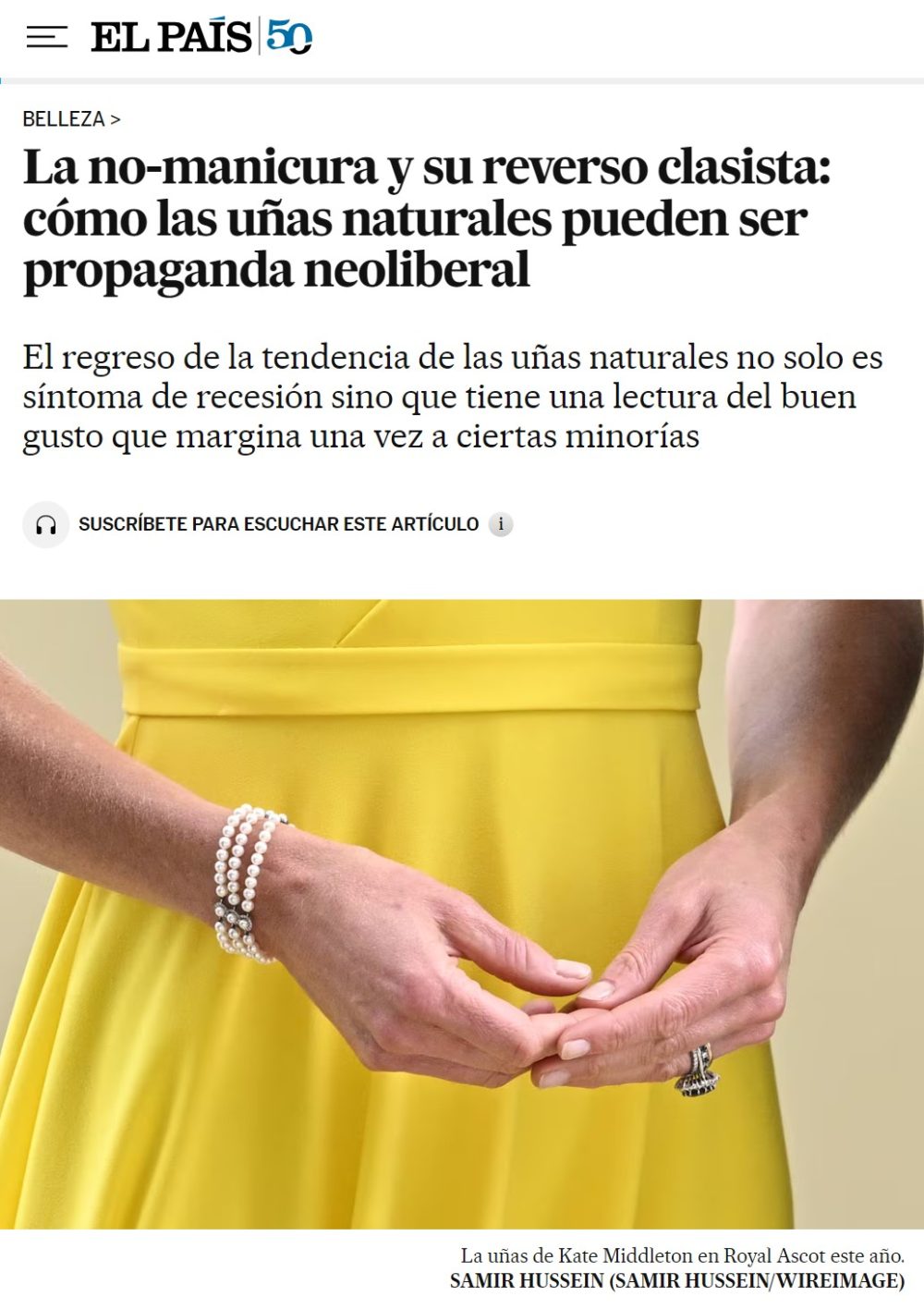 Breaking news: no pintarte las uñas también es fascista.