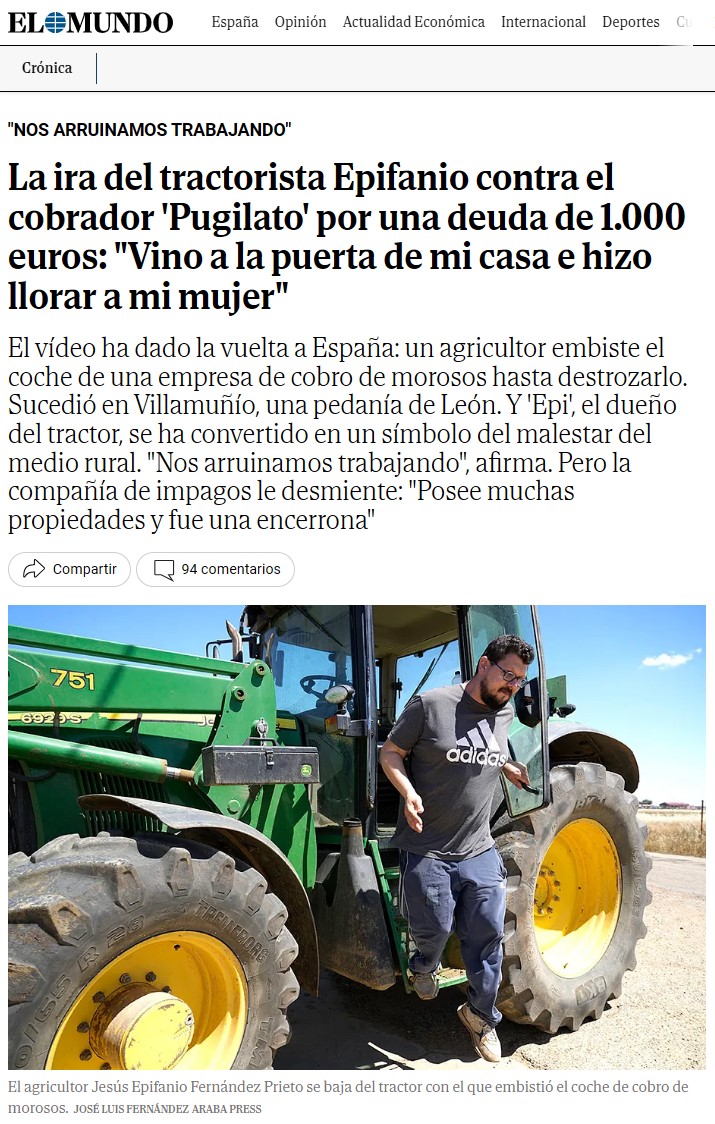 "Hizo llorar a mi mujer"