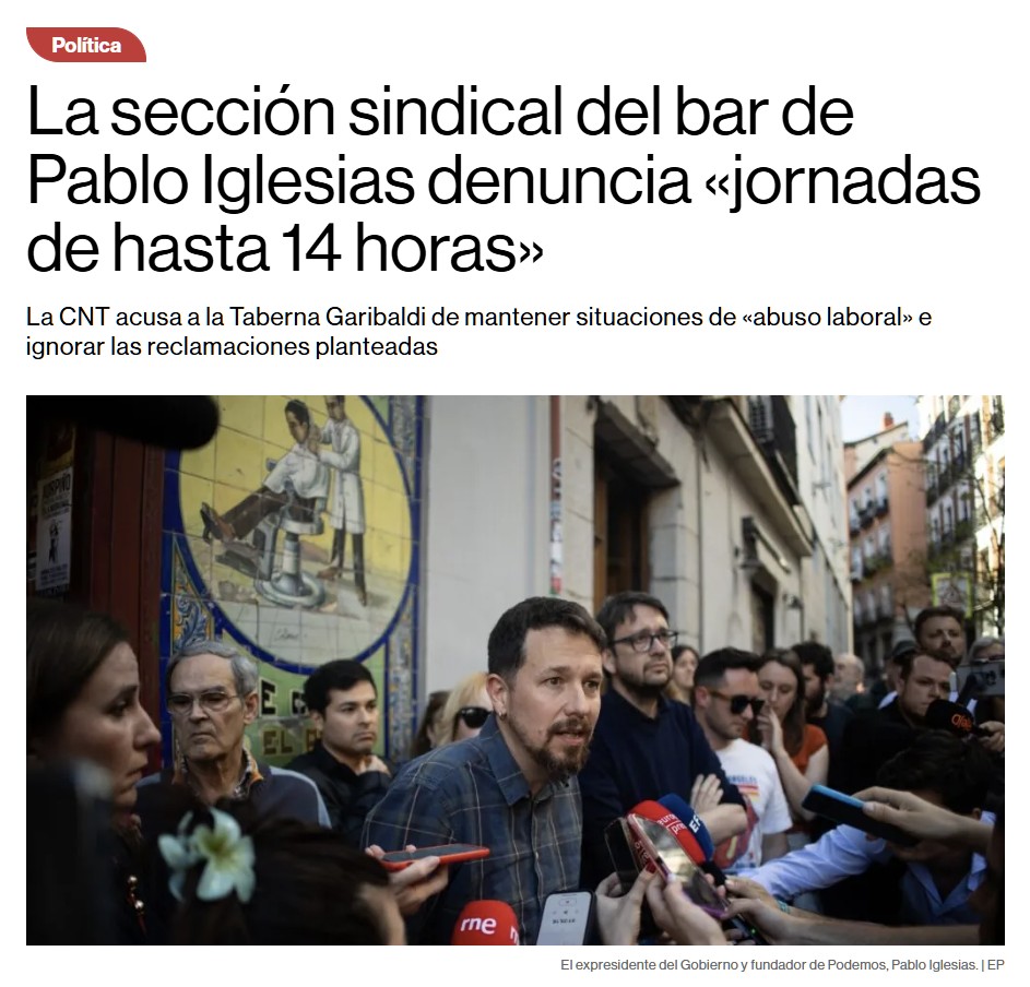 Ser líder de izquierdas consiste en hacer todo lo que criticas y echarle la culpa a Franco.