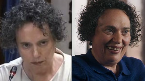 No sé cuando da más miedo si cuando está seria o cuando sonríe.