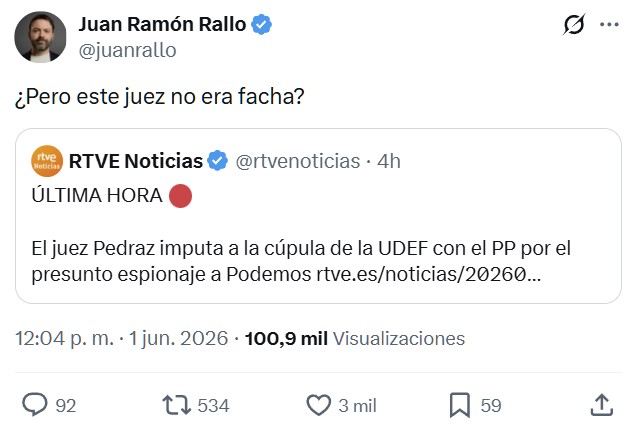 Pedraz imputa a la cúpula de la UDEF durante el gobierno del PP por presunto espionaje a Podemos.
