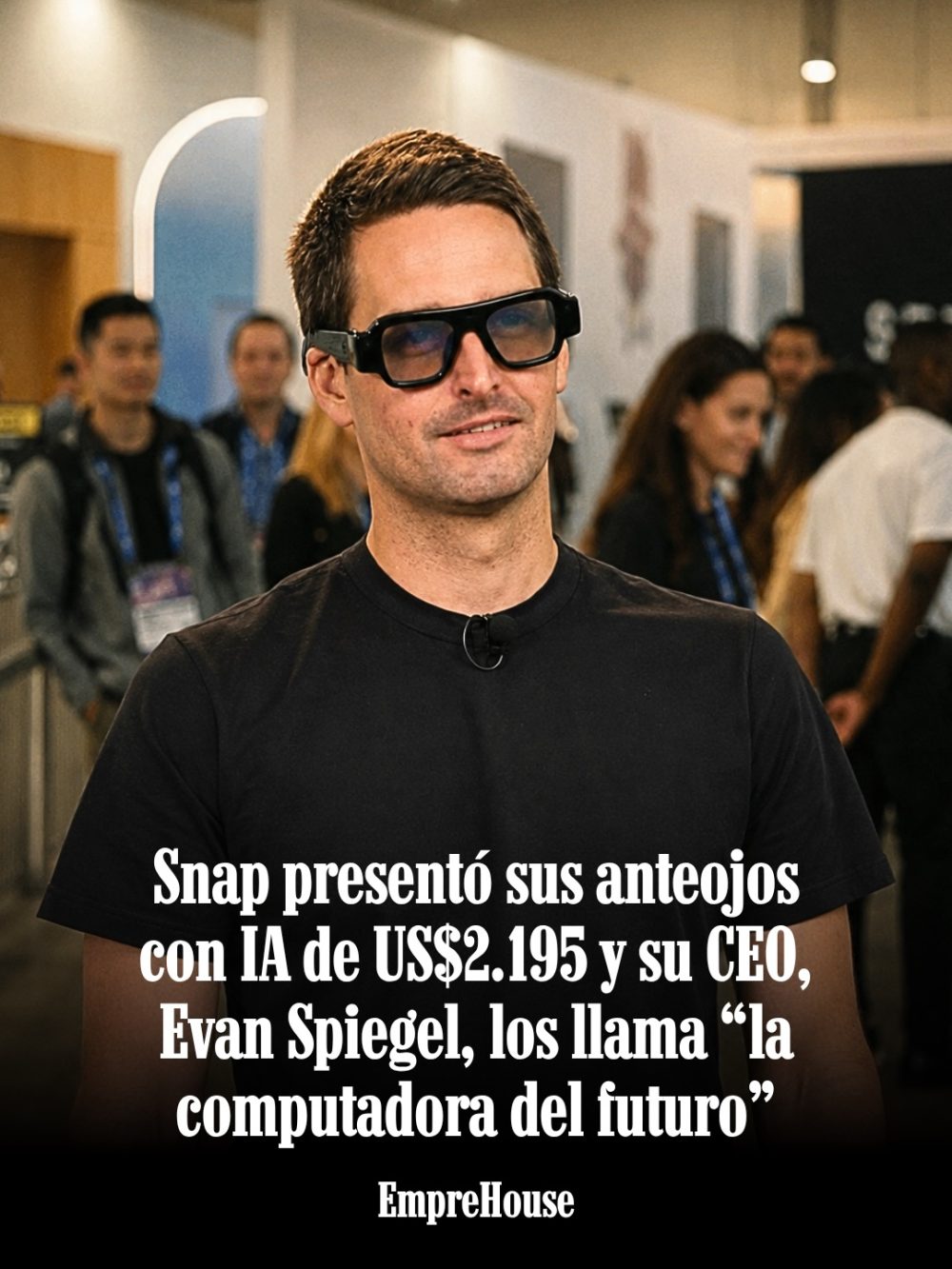 La compañía dueña de Snapchat presentó sus nuevos 'Specs', unas gafas con realidad aumentada e IA que tendrán un precio de US$2.195.