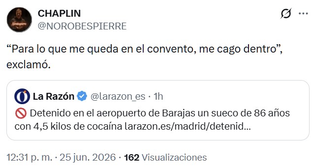 Cuando le pillaron se hizo el sueco.