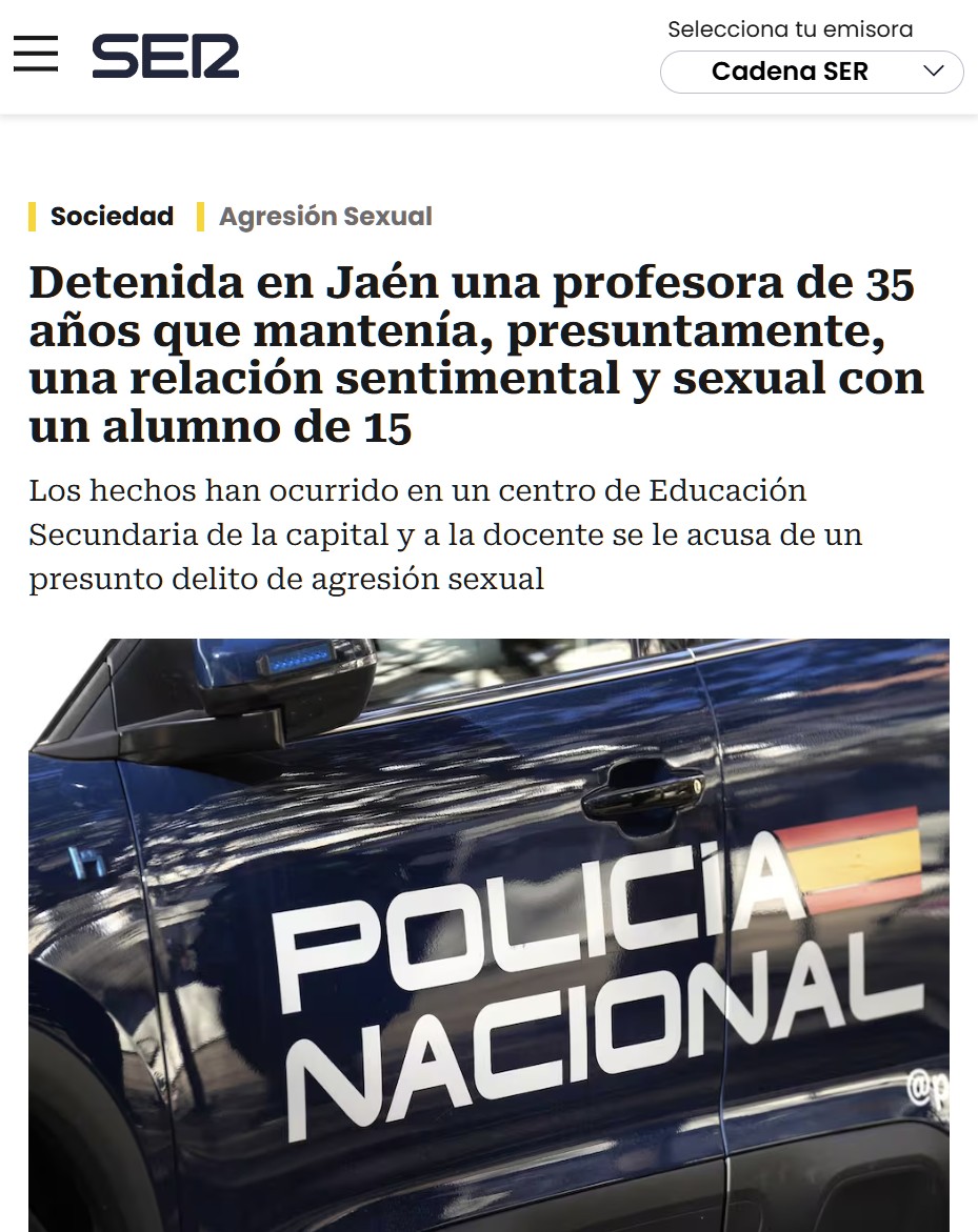 ¿Habrían usado el mismo titular si el profesor fuera hombre?