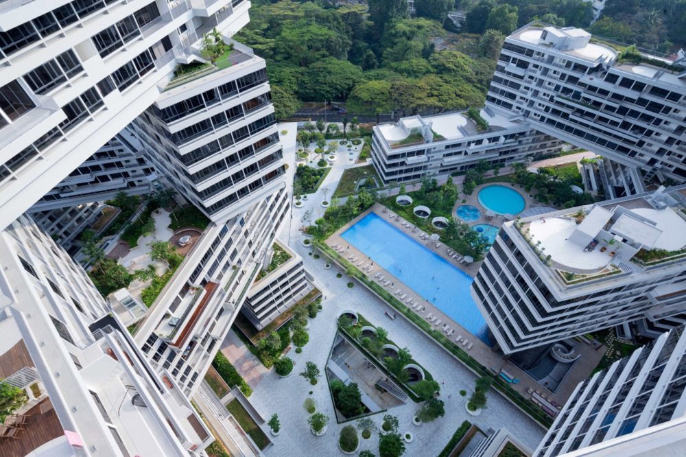 El Complejo de Apartamentos The Interlace, Singapur